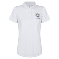 2025 Ryder Cup Peter Millar Women's White Polo Shirt Front