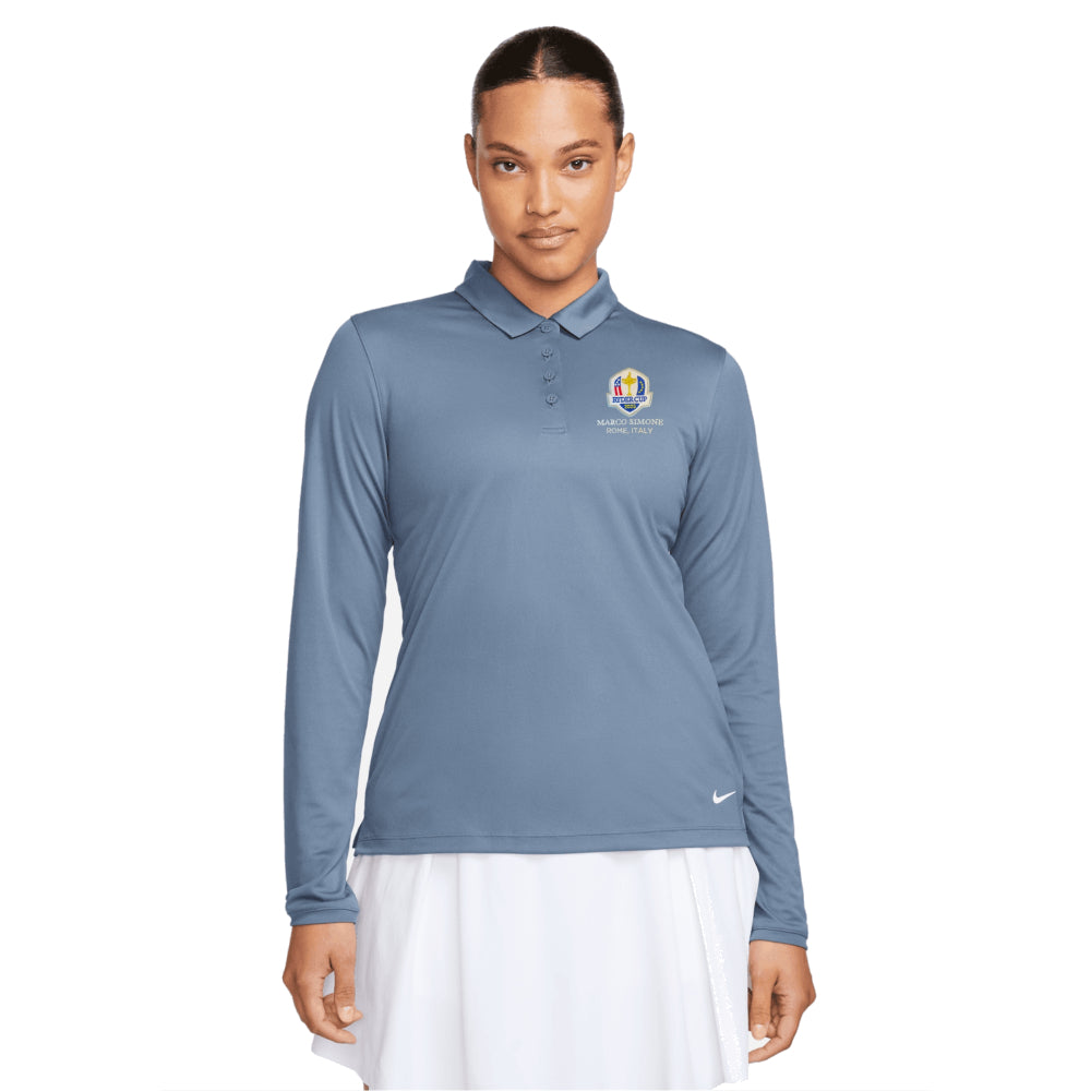 2023 Ryder Cup Nike Women's Victory Long Sleeve Polo Front