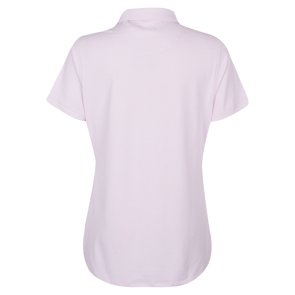 2025 Ryder Cup Peter Millar Women's Pink Polo Shirt Back