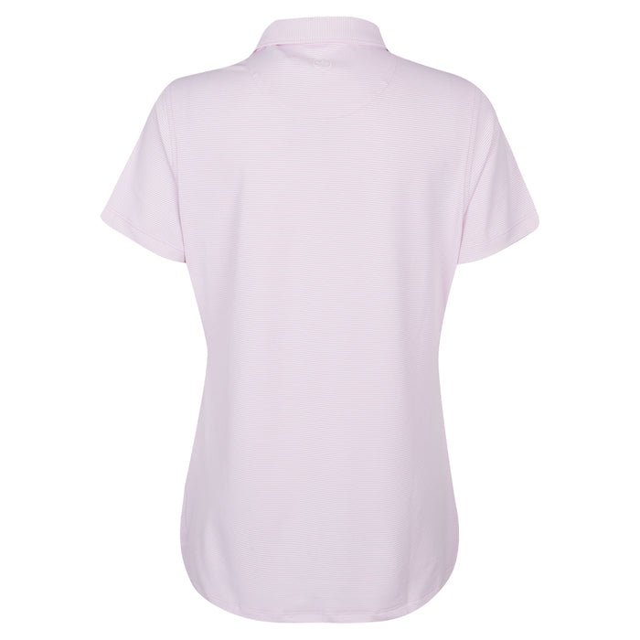 2025 Ryder Cup Peter Millar Women's Pink Polo Shirt Back