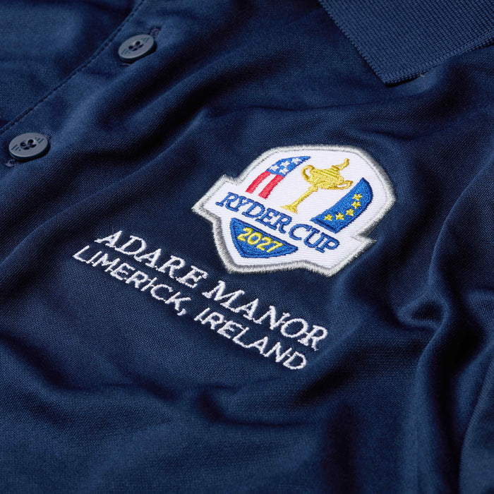 2027 Ryder Cup adidas Women's Performance Navy Polo Shirt