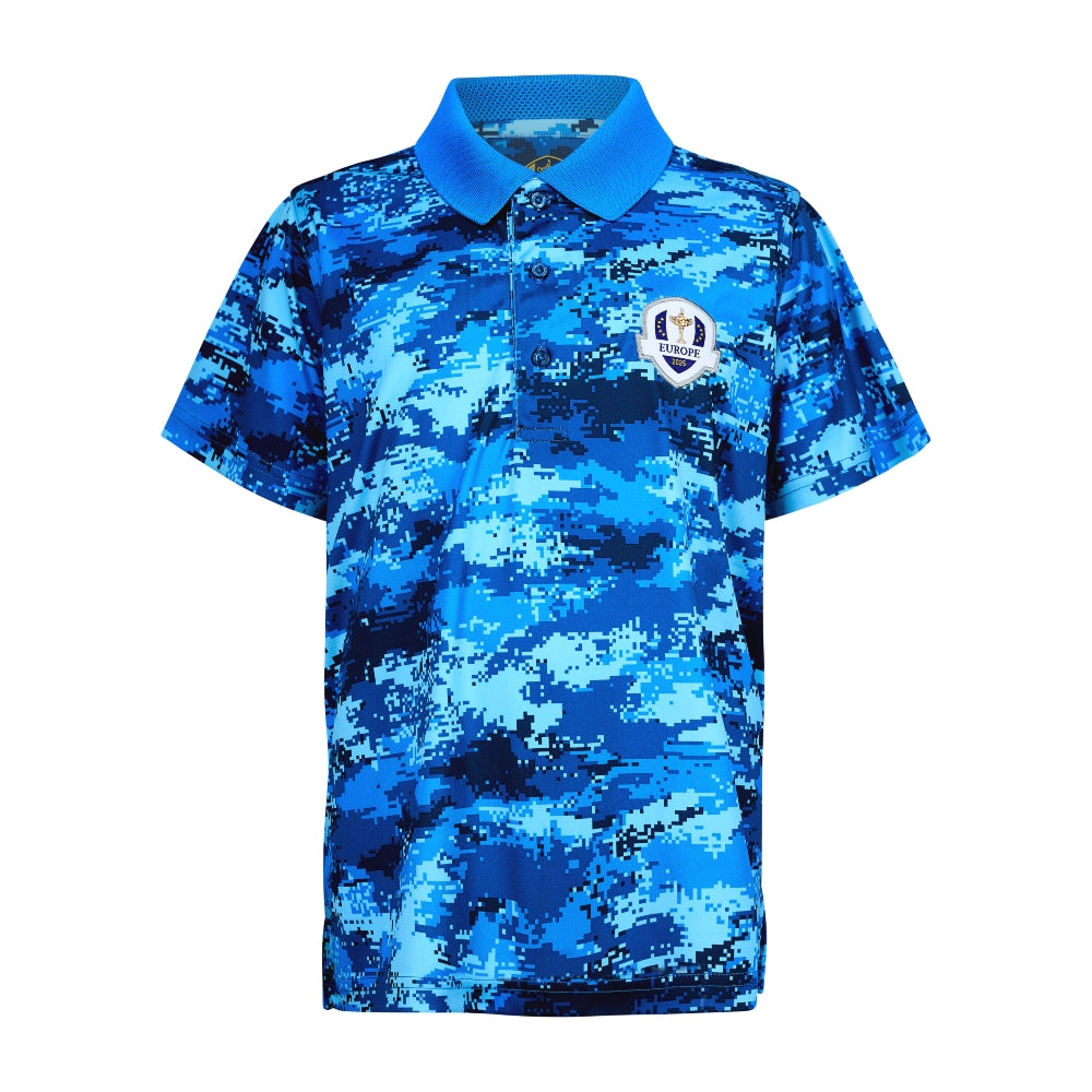 2025 Ryder Cup Fanwear Youth Camo Print Polo Shirt