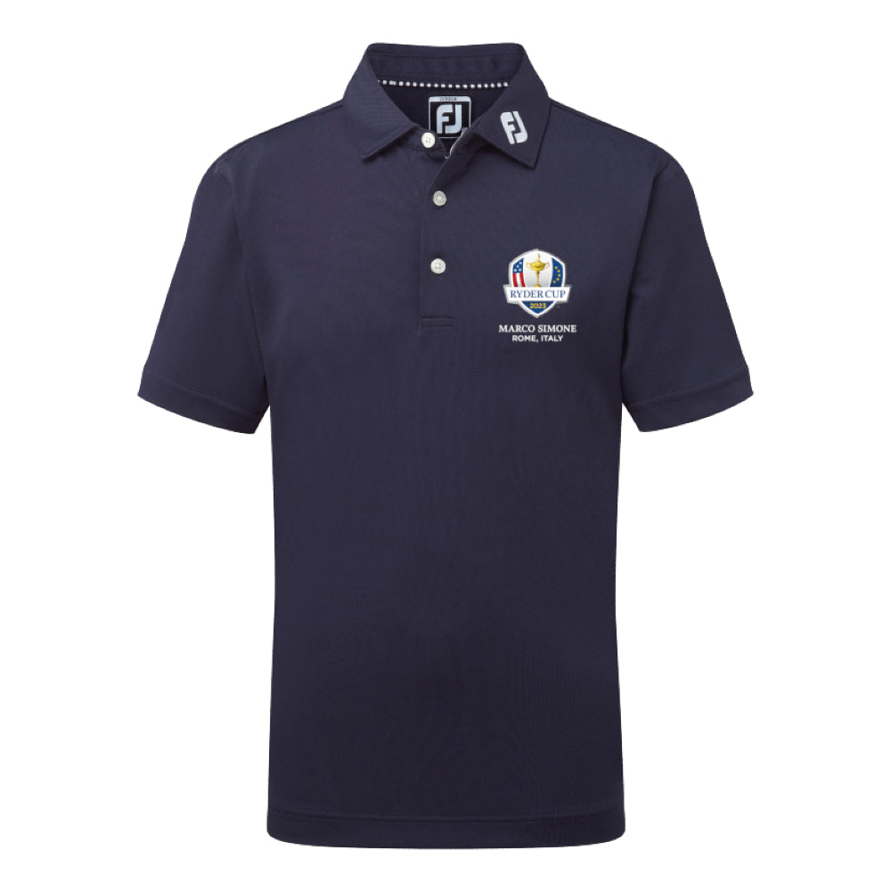 2023 Ryder Cup FootJoy Youth Navy Polo Front