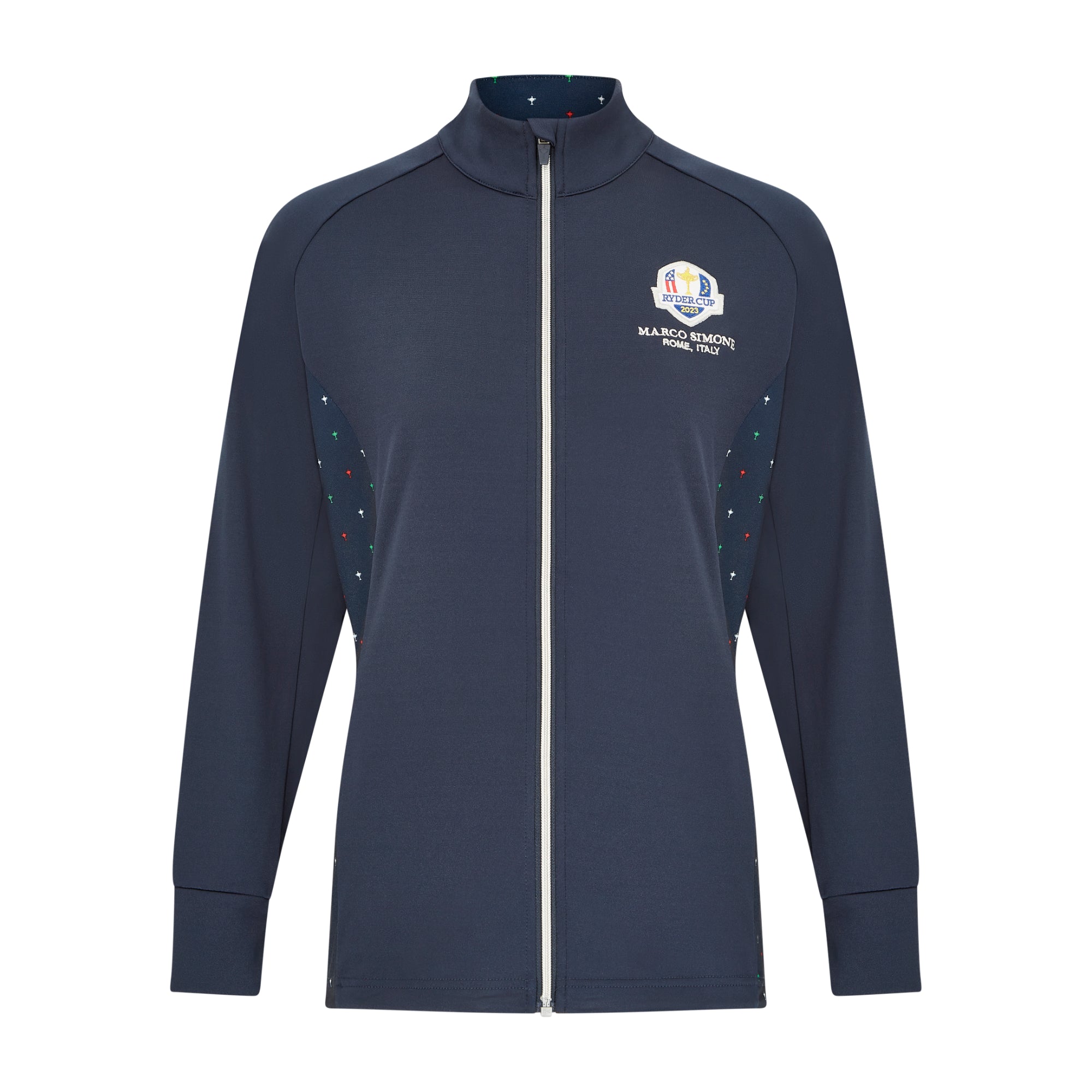 2023 Ryder Cup Rome Collection Women's Navy Full Zip Mid Layer - Front
