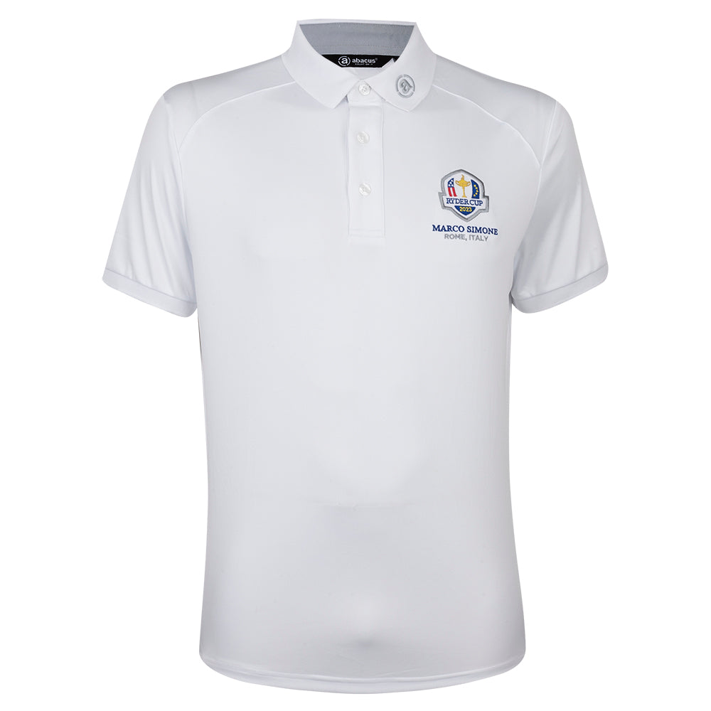 2023 Ryder Cup Men&#39;s Abacus White Polo Shirt