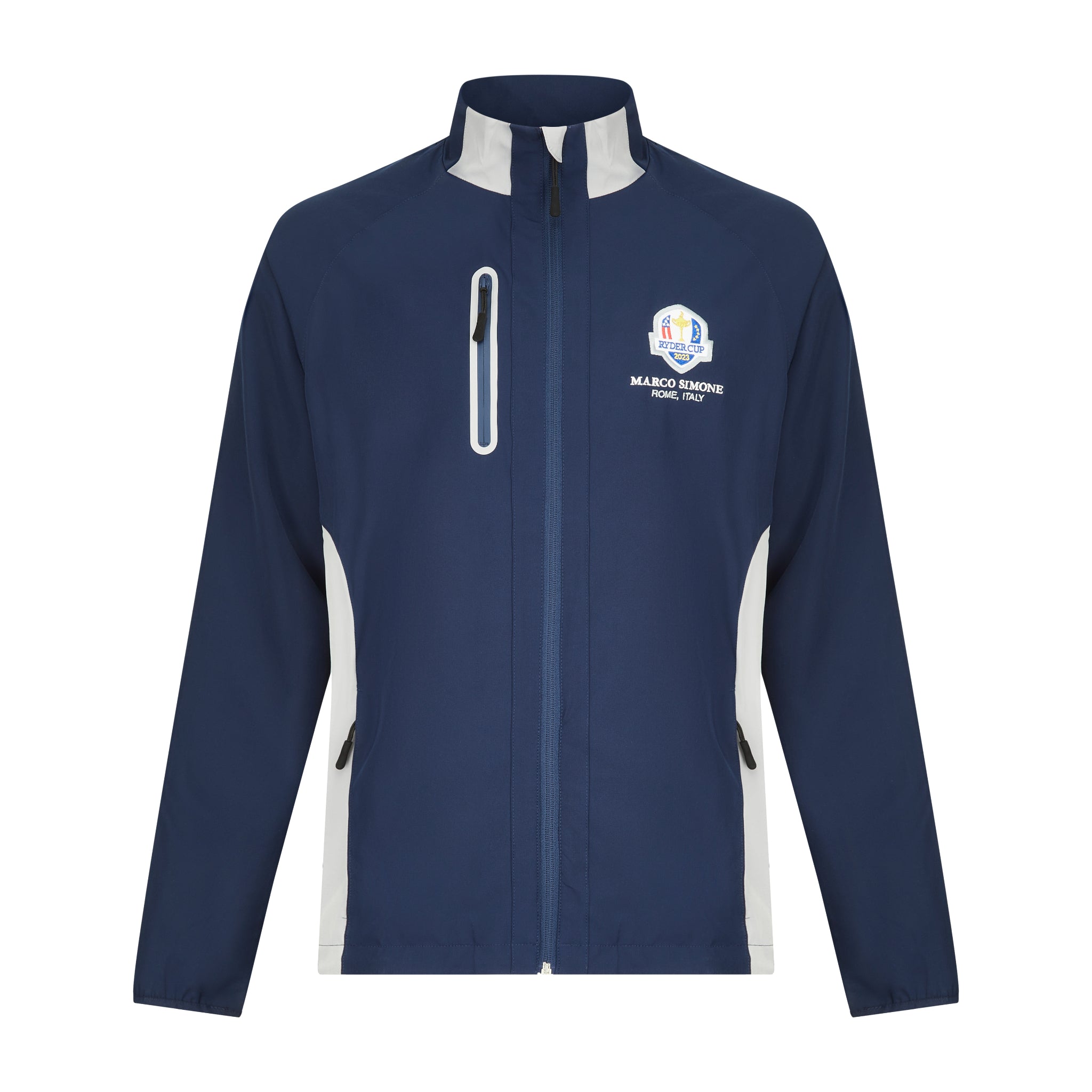 2023 Ryder Cup Men's Navy Long Sleeve Wind Top - The Official European ...