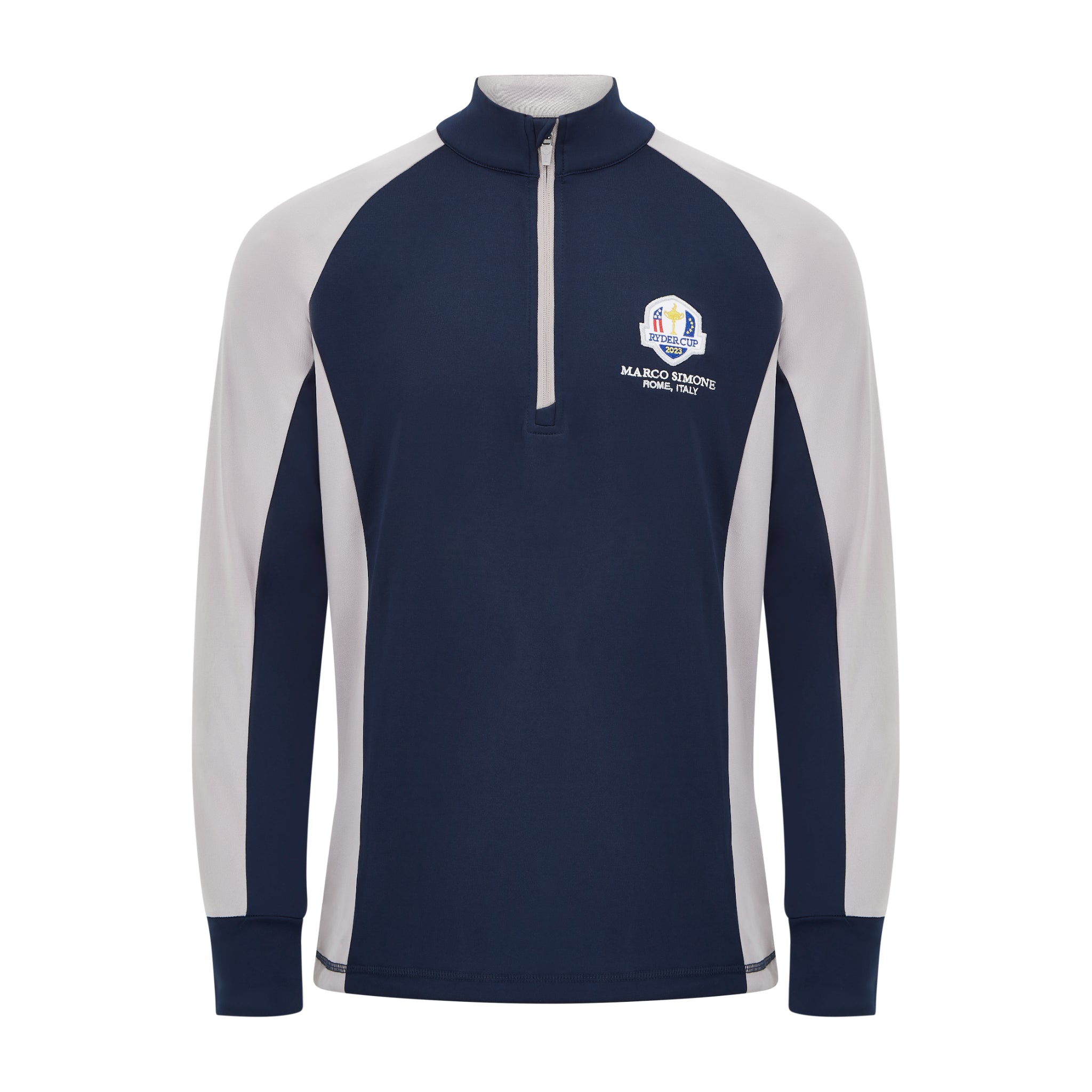 2023 Ryder Cup Men's Navy 1/4 Zip Mid Layer - The Official European ...