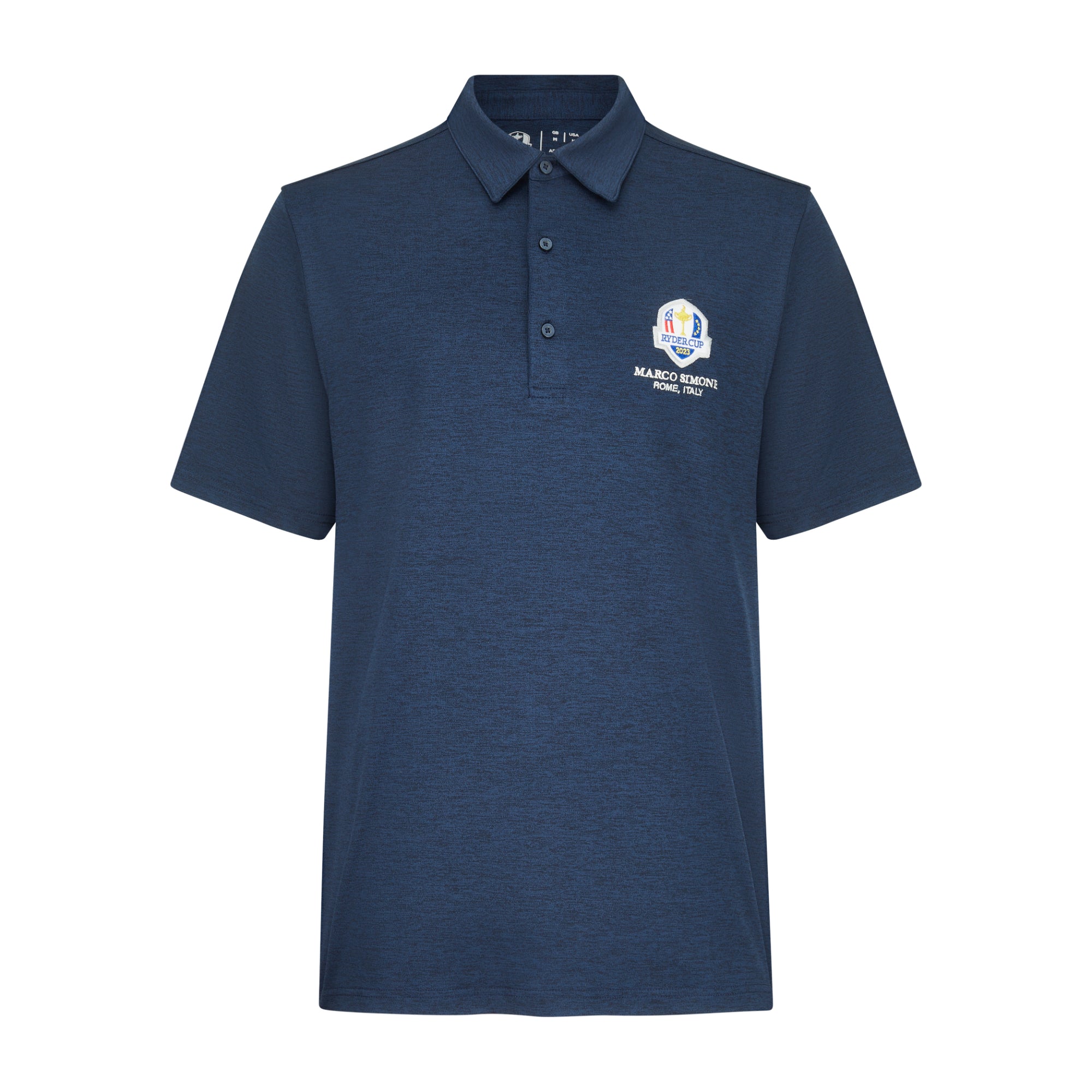 2023 Ryder Cup Men's Navy Marl Polo - Front