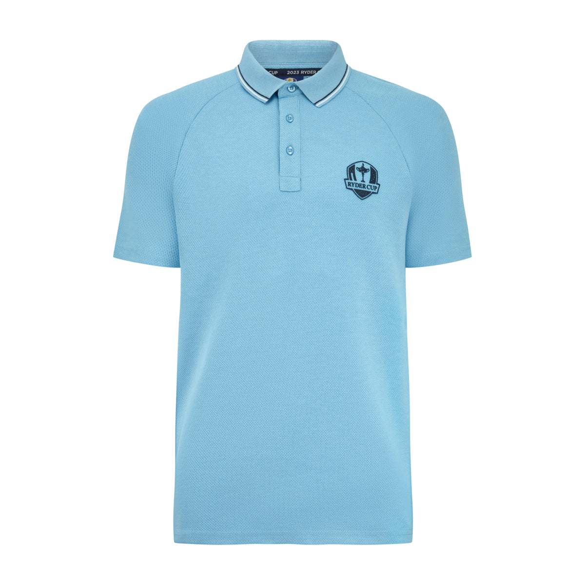 2023 Ryder Cup Men&#39;s Sky Blue Polo - Front