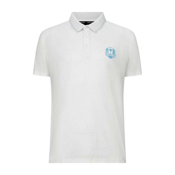 2023 Ryder Cup Men's White Polo Shirt - The Official European Ryder Cup ...