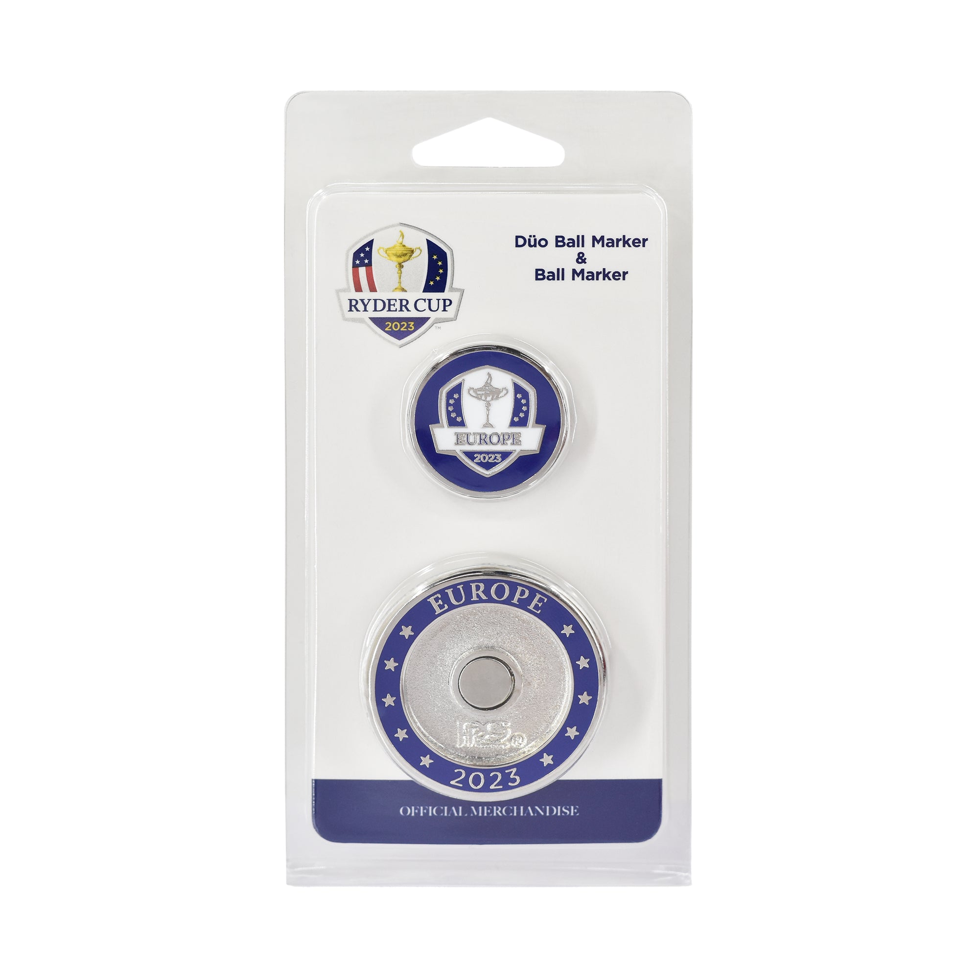 2023 Ryder Cup PRG Team Europe Duo Ball Marker Front