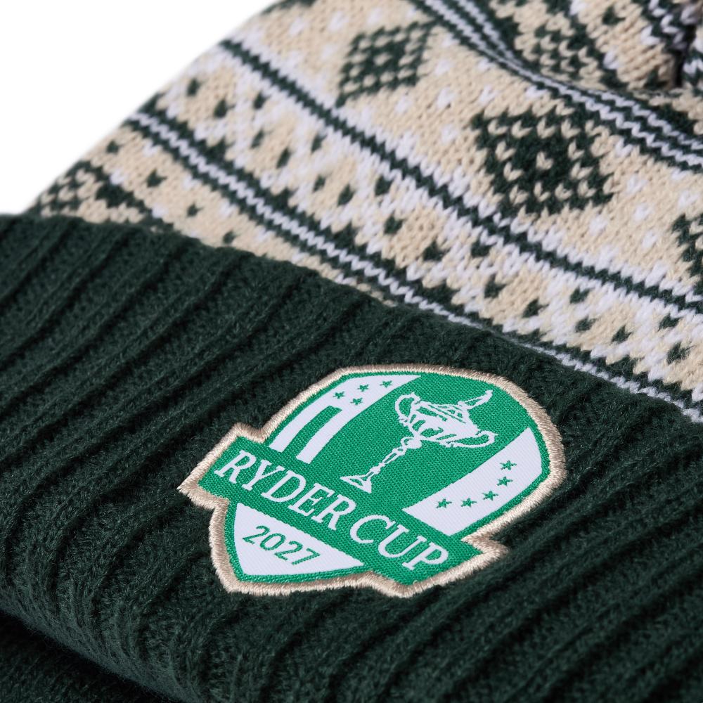 2027 Ryder Cup New Era Fairisle Bobble Beanie – The Official