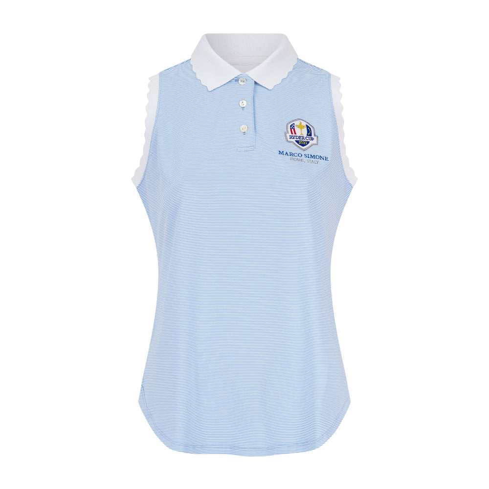 2023 Ryder Cup Peter Millar Women&#39;s Opal Stretch Polo Shirt Front