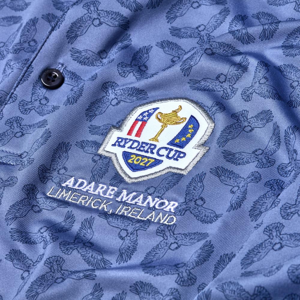 2027 Ryder Cup Glenmuir Men's Eagle Print Polo Shirt