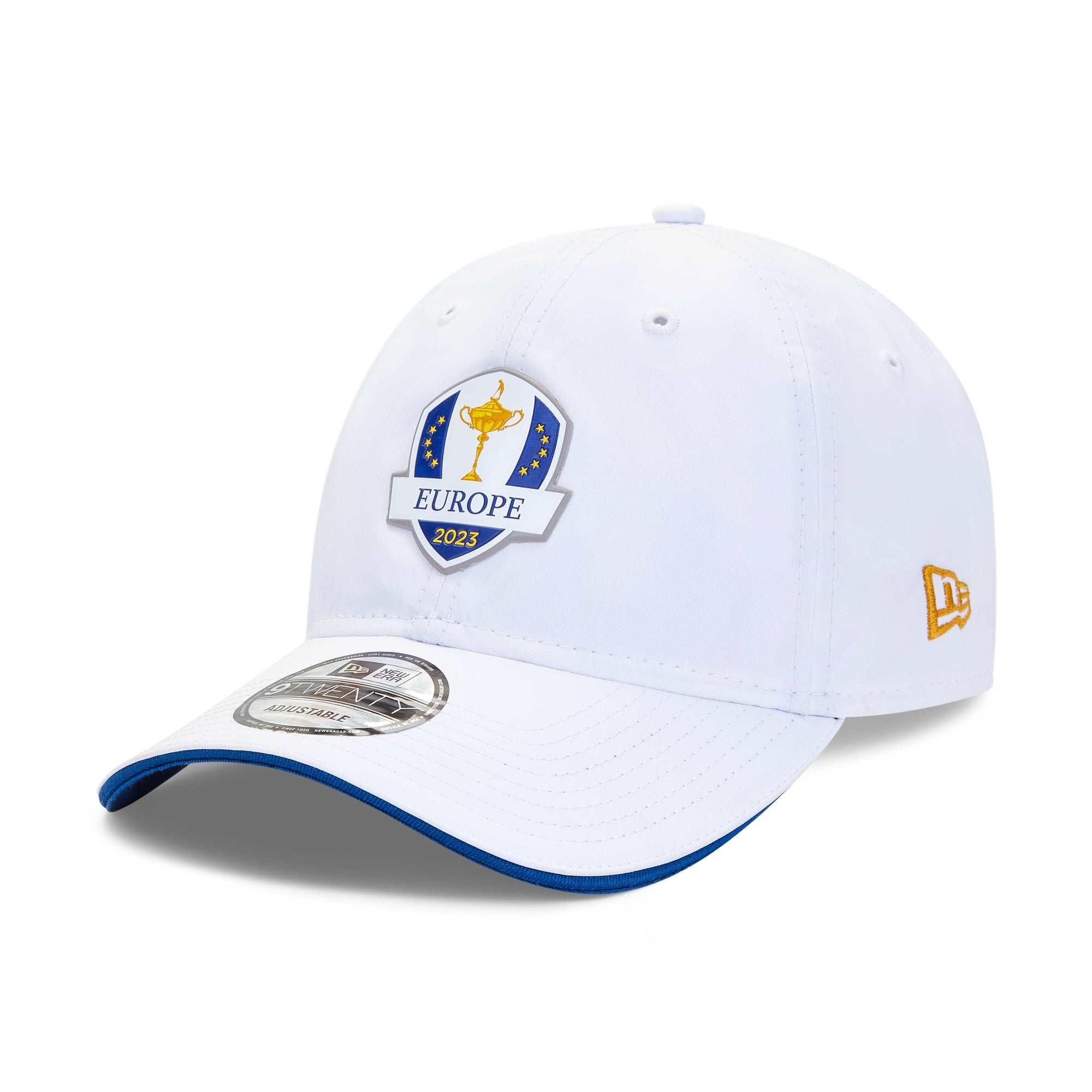 2023 Ryder Cup New Era Sunday European 9TWENTY Cap - White Front Left