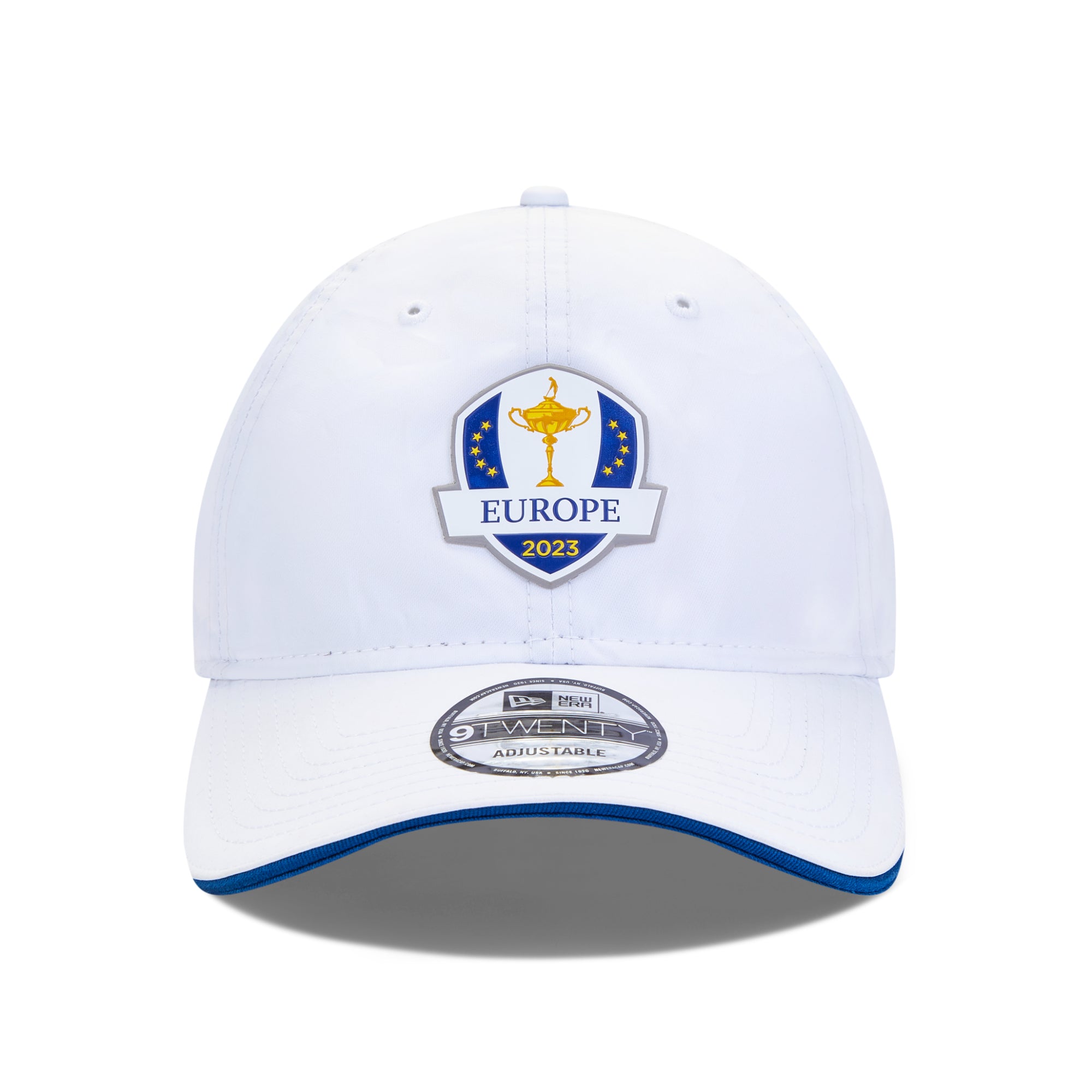 2023 Ryder Cup New Era Sunday European 9TWENTY Cap - White Front Left