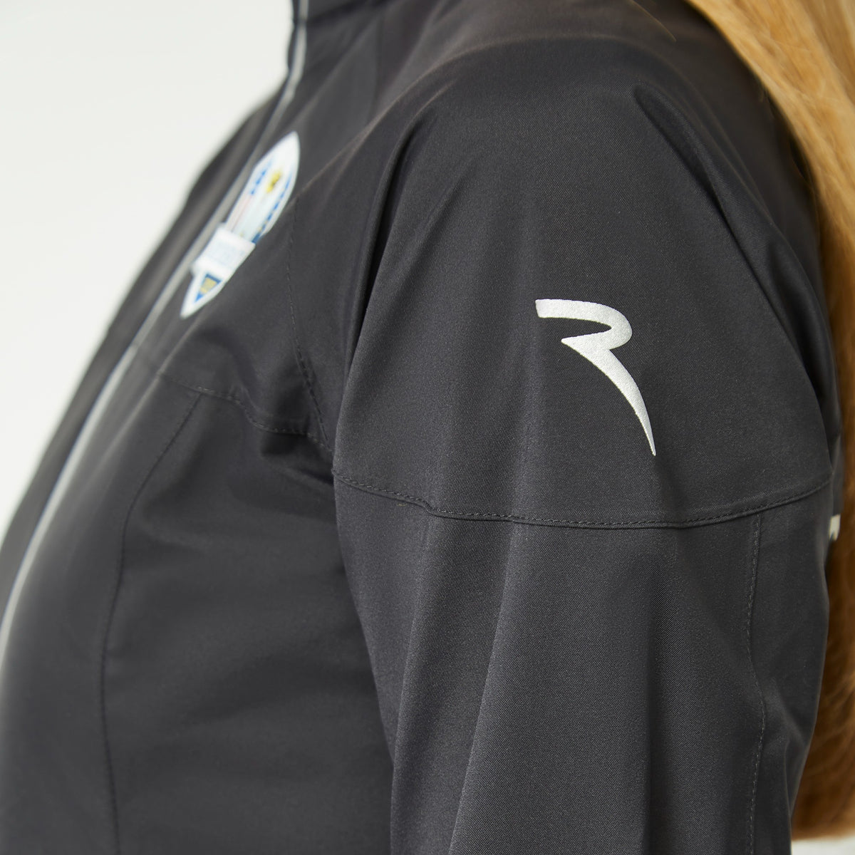 2023 Ryder Cup Chervò Womens Jacket - Black - Model Side Arm