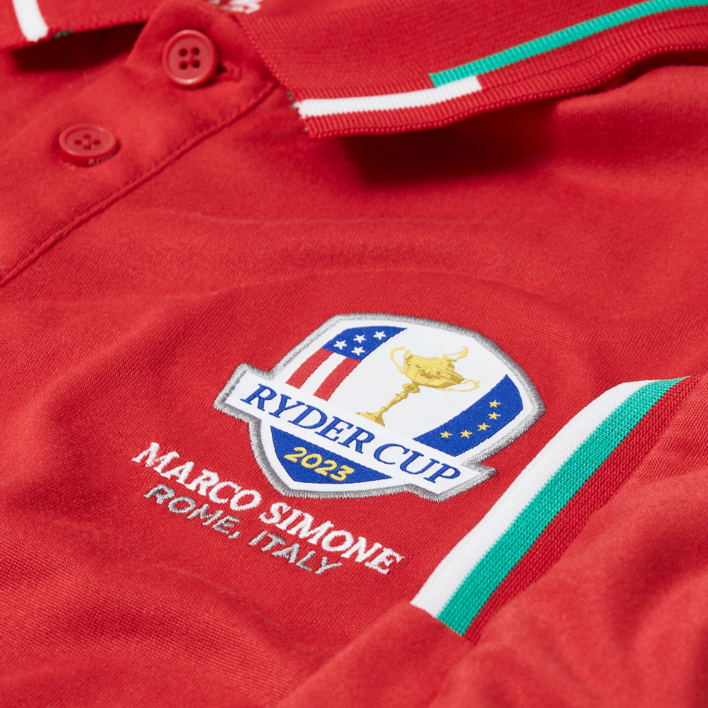 2023 Ryder Cup Rome Collection Men&#39;s Polo - Red