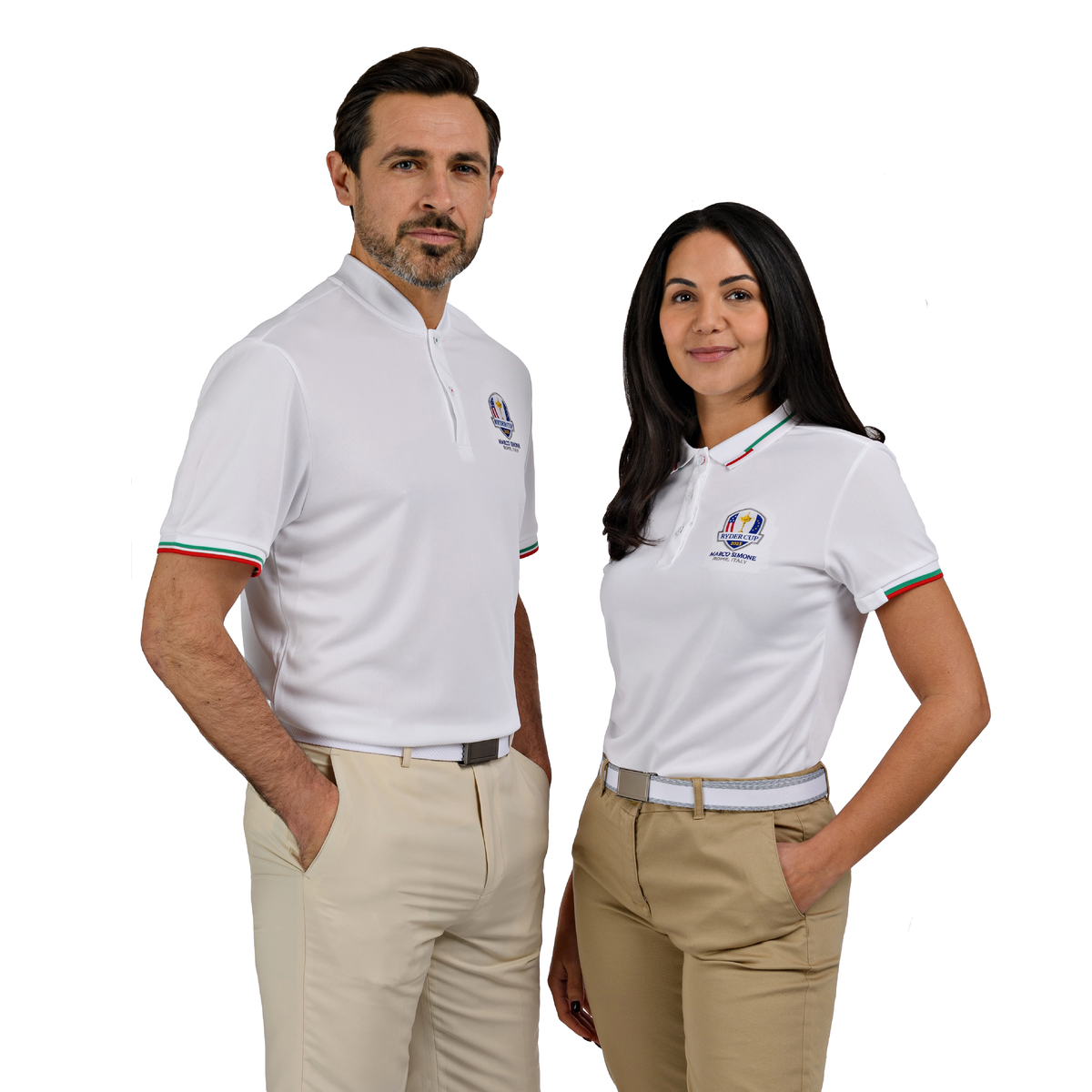 2023 Ryder Cup Rome Collection Women&#39;s Polo - White - His &amp; Her Model