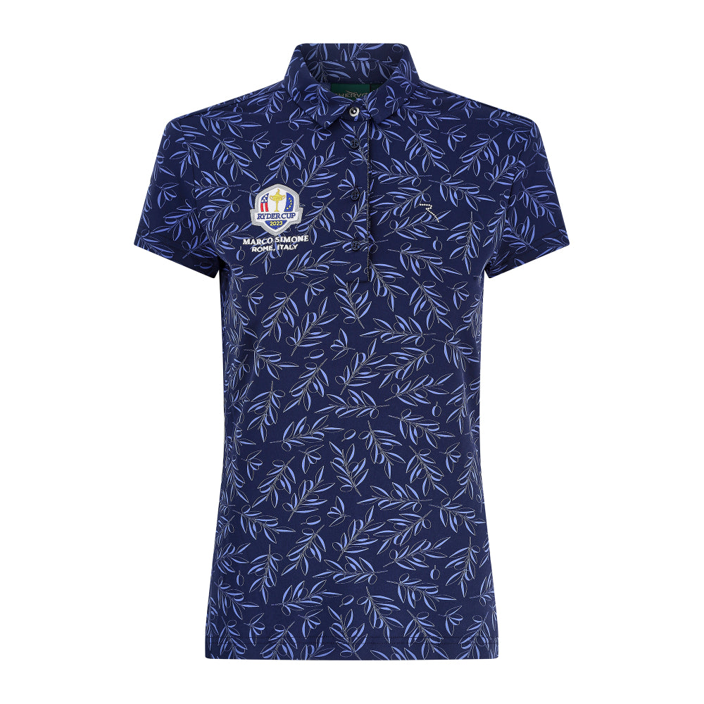 2023 Ryder Cup Chervò Womens Navy Polo - Front