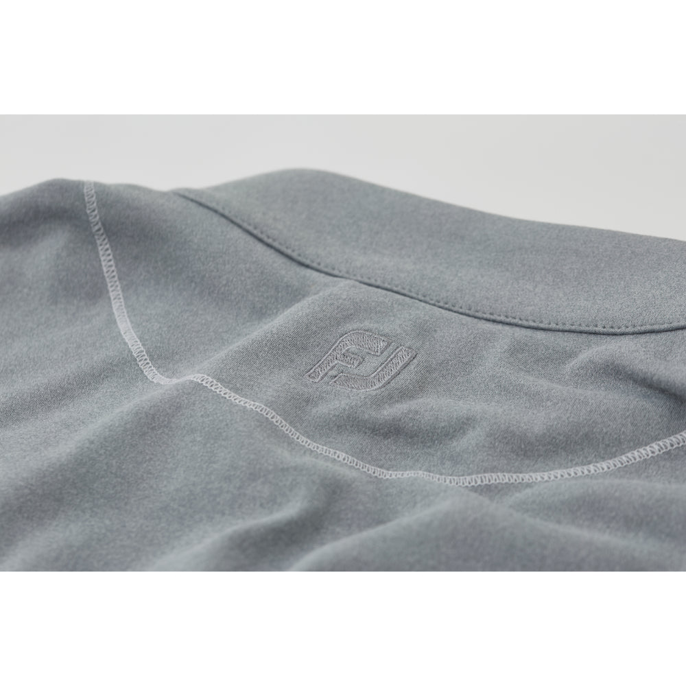 2023 Ryder Cup FootJoy Women&#39;s Heather Grey Full Zip Mid Layer - Logo Close-up