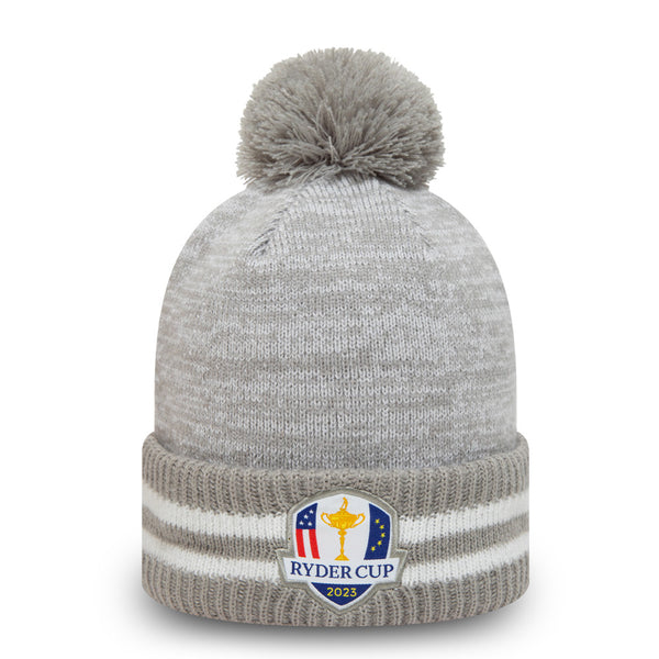 2023 Ryder Cup New Era Bobble Cuff Beanie - Grey - The Official ...