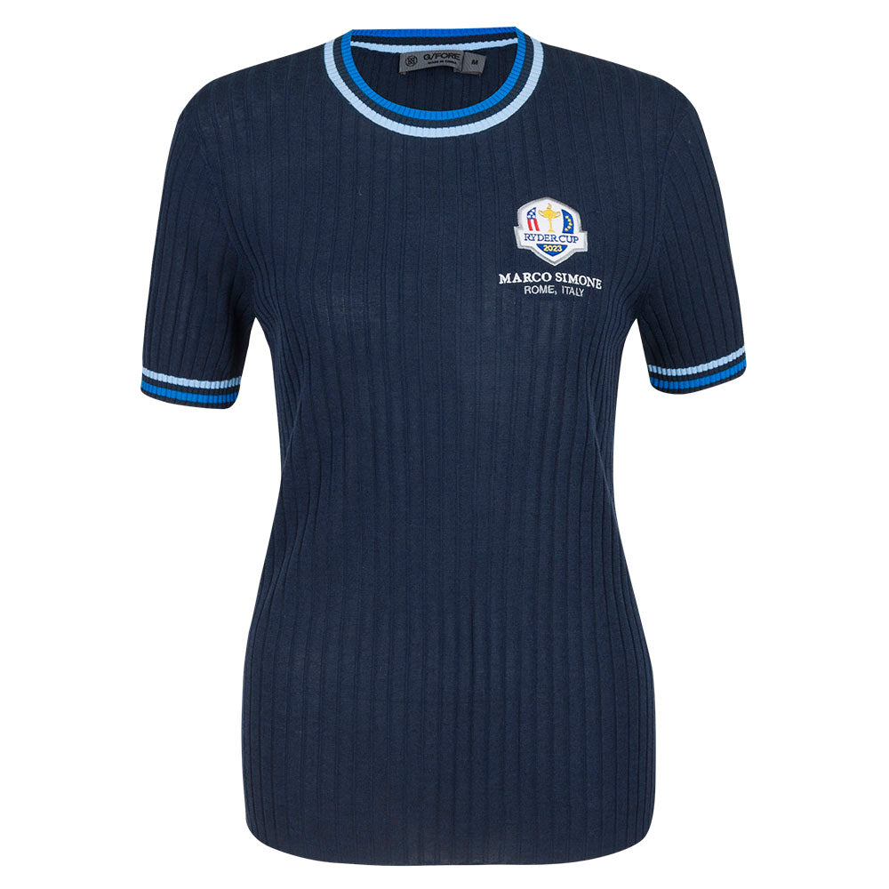 2023 Ryder Cup G/FORE Women&#39;s Ribbed Cotton Crew - Front