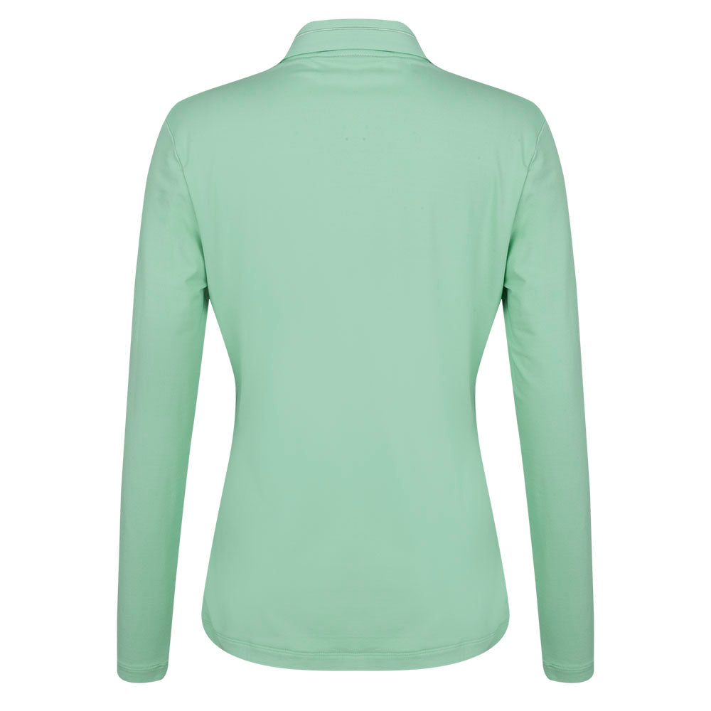 2023 Ryder Cup Chervò Womens Long Sleeve Polo - Mint - Front