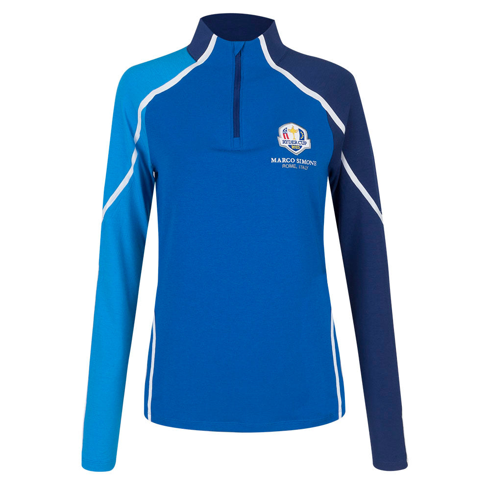 2023 Ryder Cup G/FORE Women&#39;s Colour Clock 1/4 Zip Mid Layer