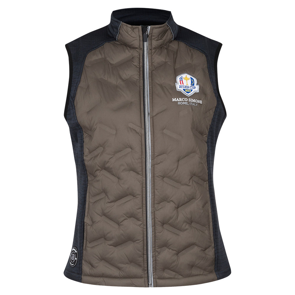2023 Ryder Cup Women&#39;s Abacus Olive Padded Hybrid Gilet