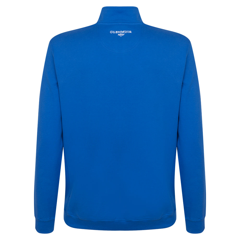 2023 Ryder Cup Glenmuir Men&#39;s Artemis Rib Side Panel 1/4 Zip Sweatshirt- Blue