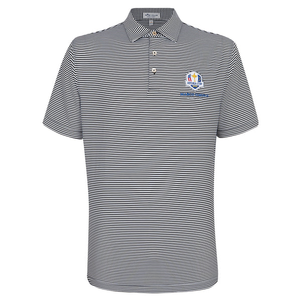 2023 Ryder Cup Peter Millar Men's Hales Polo Shirt - Black - The ...