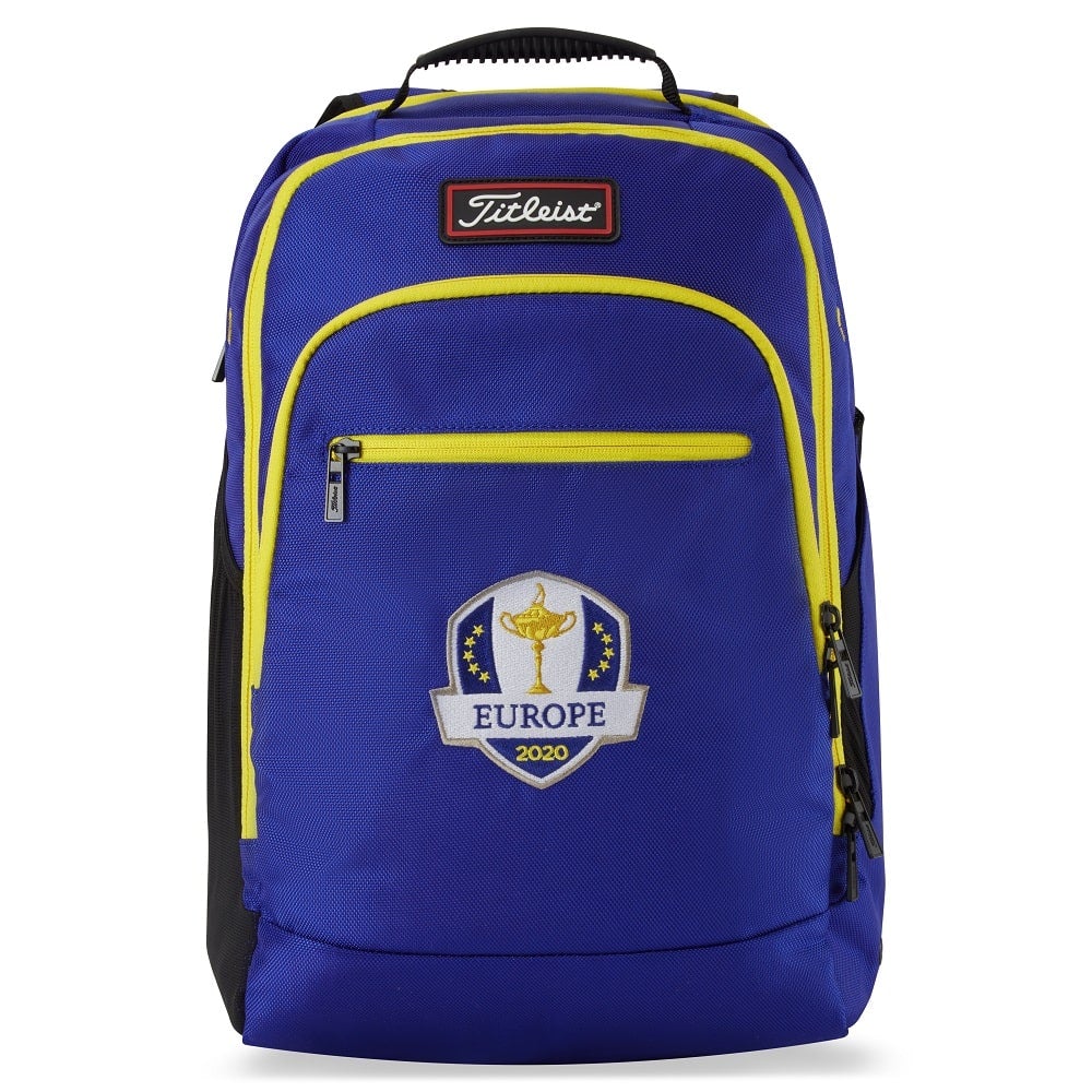 The 2020 Ryder Cup Titleist Team Europe Backpack - Front